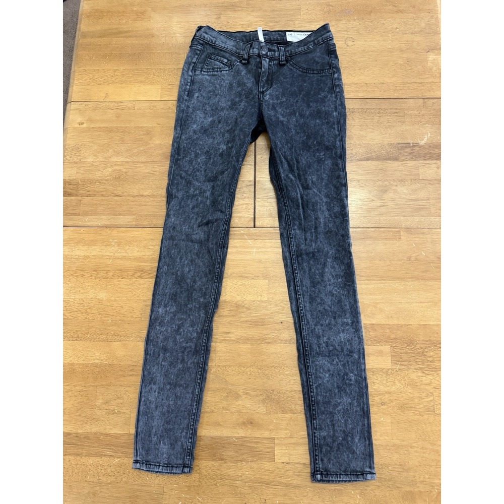 Rag & Bone Legging Jeans Women's 26 Rosebowl Black Mid Rise USA Stretch Pants